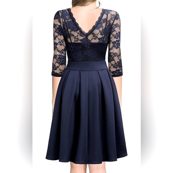 🆕NWT🆕Miusol semi-formal navy blue dress. - Picture 2 of 5
